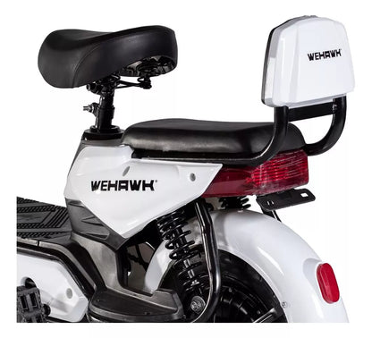 Mini Scooter Elétrica 500w Branca Sem Cnh Até 120kg