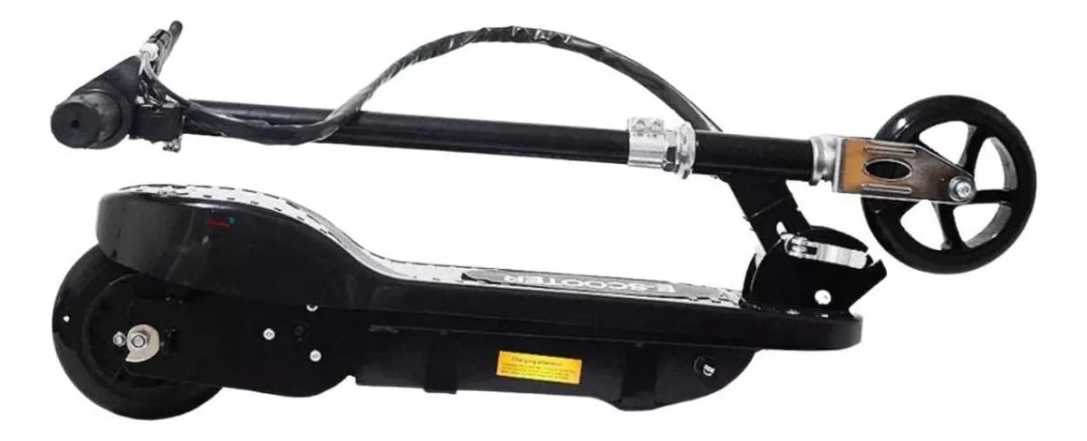 Scooter Elétrica Bivolt Com Assento Suporta Até 80 Kg 120w Cor Preto