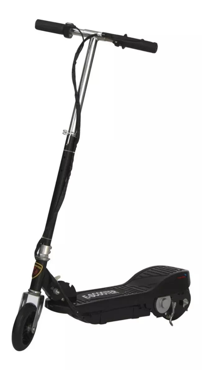Scooter Eletrica Bivolt Suporta Ate 80kg Autonomia 8 Km Cor Preto Sem Desenho