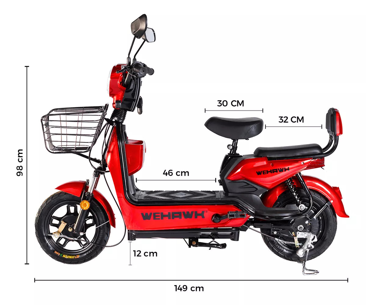 Bicicleta Elétrica 500w 32km/h Mini Scooter Sem Cnh