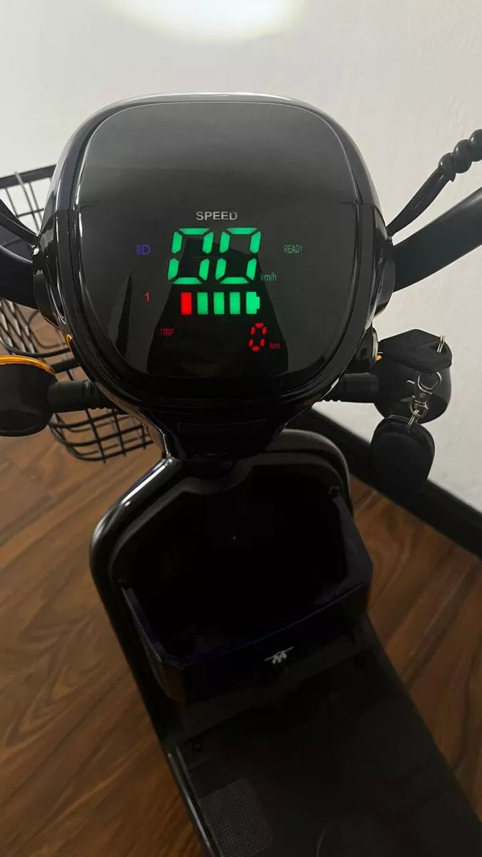 Bicicleta Elétrica Scooter Dx Bike Ecodrive 500w Sem Cnh Cor Preta